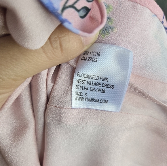 Yumi Kim by Revolve Pink Floral Dress Sz S - Picture 12 of 13